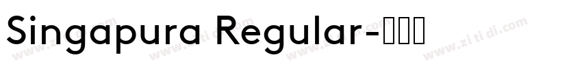 Singapura Regular字体转换